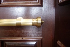 Fluted Muntz with Decorative Standoffs & Finial Ends