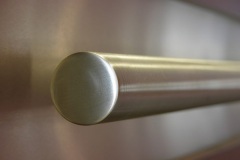 Satin Stainless Steel Tubular with Capped & Polished Ends
